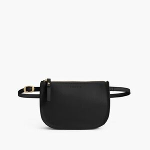 NWOT Lo & Sons Waverley Black Nappa leather